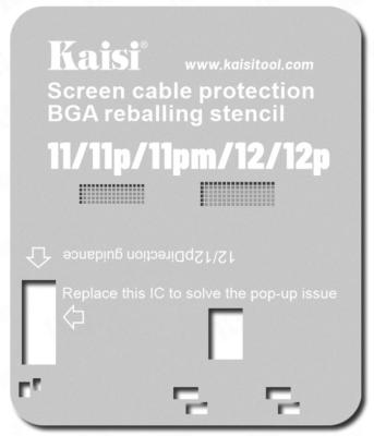 Трафарет для чипирования экрана - Kaisi (iPhone 11,11pro, 11 PM, 12, 12 pro)