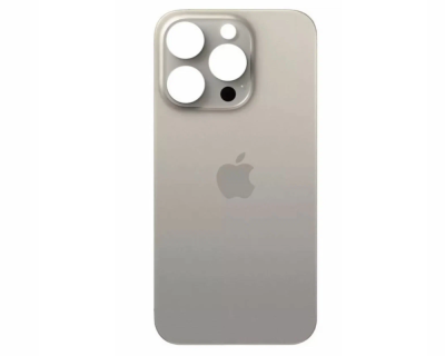 Задняя крышка - iPhone Xr/15 Pro "Copy" Natural Titan