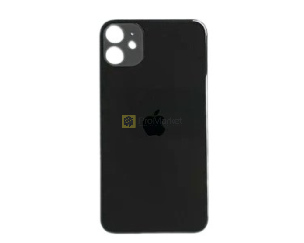 Задняя крышка - iPhone 11 "Copy" Black с большим вырезом