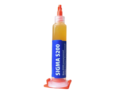 Флюс - MosDisplay "SIGMA-S200" для BGA и SMD. Среднеактивный; безотмывочный; 5 мл