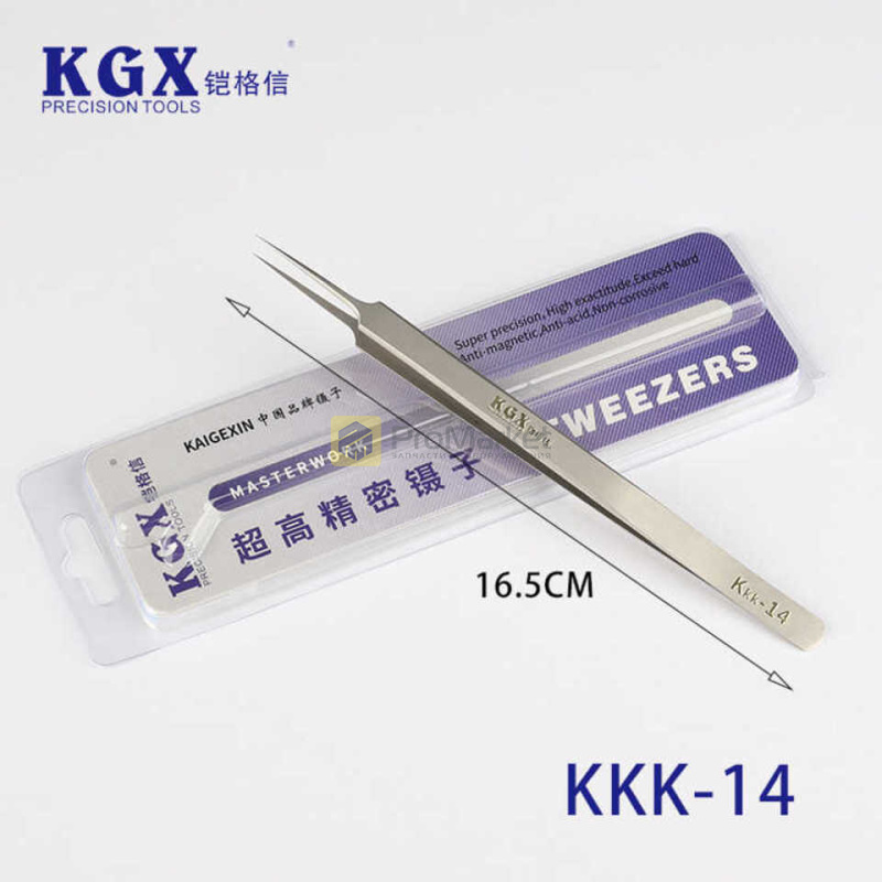 Пинцет KAIGEXIN KKK-14 (прямой, острый)