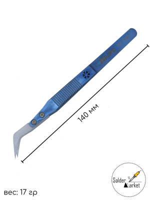 Пинцет керамический (изогнутый) RELIFE RT-15E
