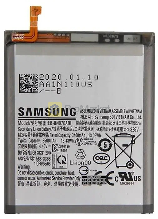 Аккумулятор (АКБ) Samsung Galaxy Note 10 (SM-N970) (EB-BN970ABU)