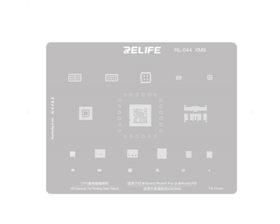Трафарет - Relife "RL-044 XM6" (Note 5, Note 5 Pro, Note 3, 6X)