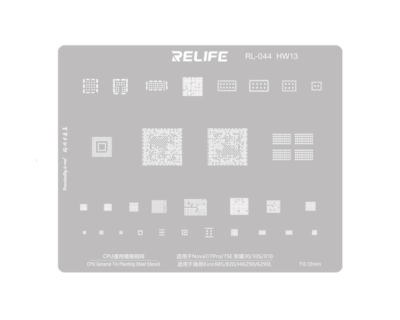 Трафарет - Relife "RL-044 HW13" (Nova 7, 7Pro, 7SE, 30, 30S, X10)