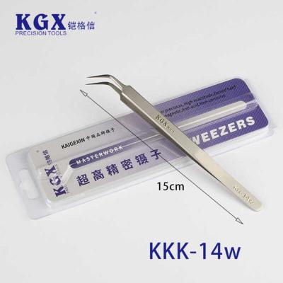 Пинцет KAIGEXIN KKK-14W (изогнутый, острый)