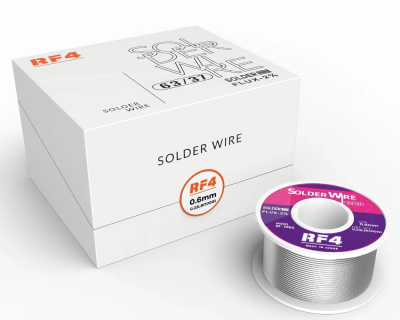 Припой в катушке - Rf4 "RF106A"  0.6mm, Sn63Pb37, 100g
