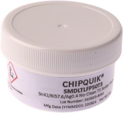 Паста для пайки - CHIPQUIK "LT4258HX50T3" Sn42/BI58, 138°C