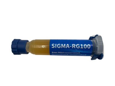 Флюс - MosDisplay "SIGMA-RG100" для BGA, SMD и DIP. Малоактивный; безотмывочный. 5 ml
