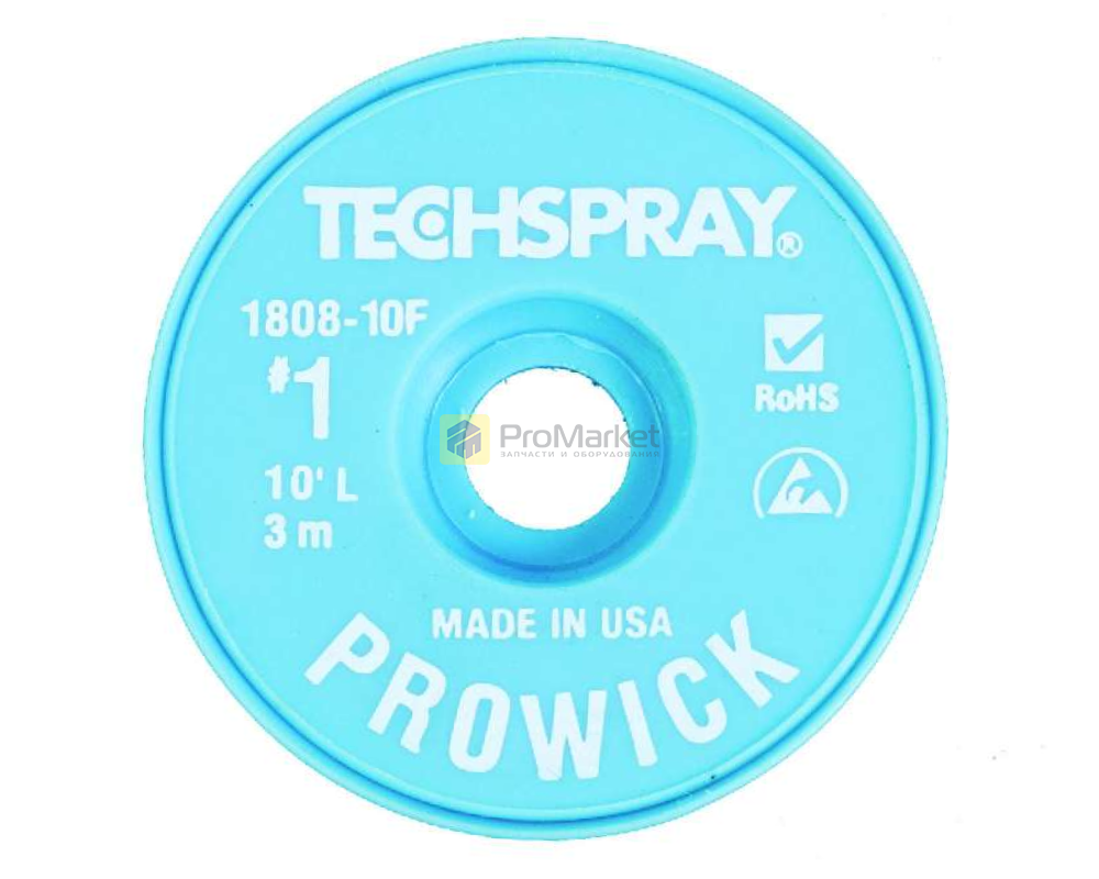 Оплетка - Techspray "ProWick 1808 - 10F"  (0,9mm; 3m; orig)