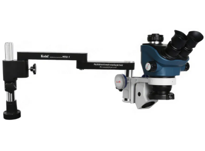 Микроскоп тринокулярный - Kaisi "TX-MRS 350S" (синий индустриальный)