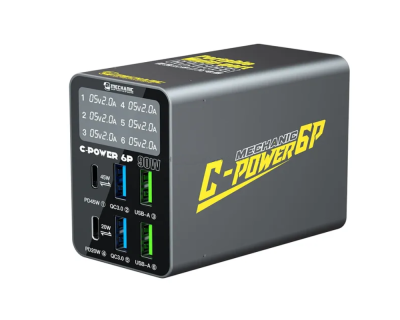 Блок зарядки - Mechanic "C-Power 6P" (2 type-c, 4 usb)
