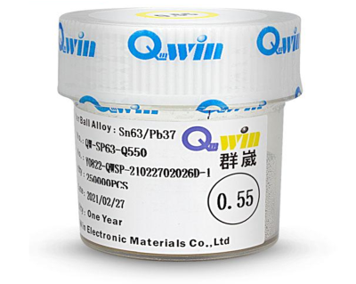 Припой в шариках - Qwin "0.55" (250 тыс., 215 грамм, 183гр.)
