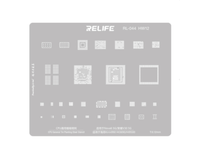 Трафарет - Relife "RL-044 HW12" (Nova 6G, V30 5G)