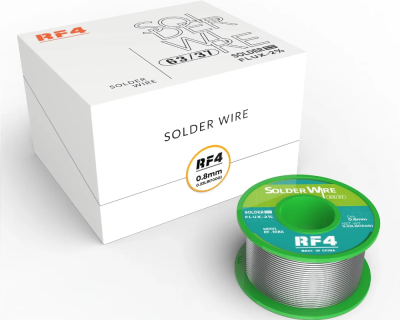 Припой в катушке - Rf4 "RF108A"  0.8mm, Sn63Pb37, 100g