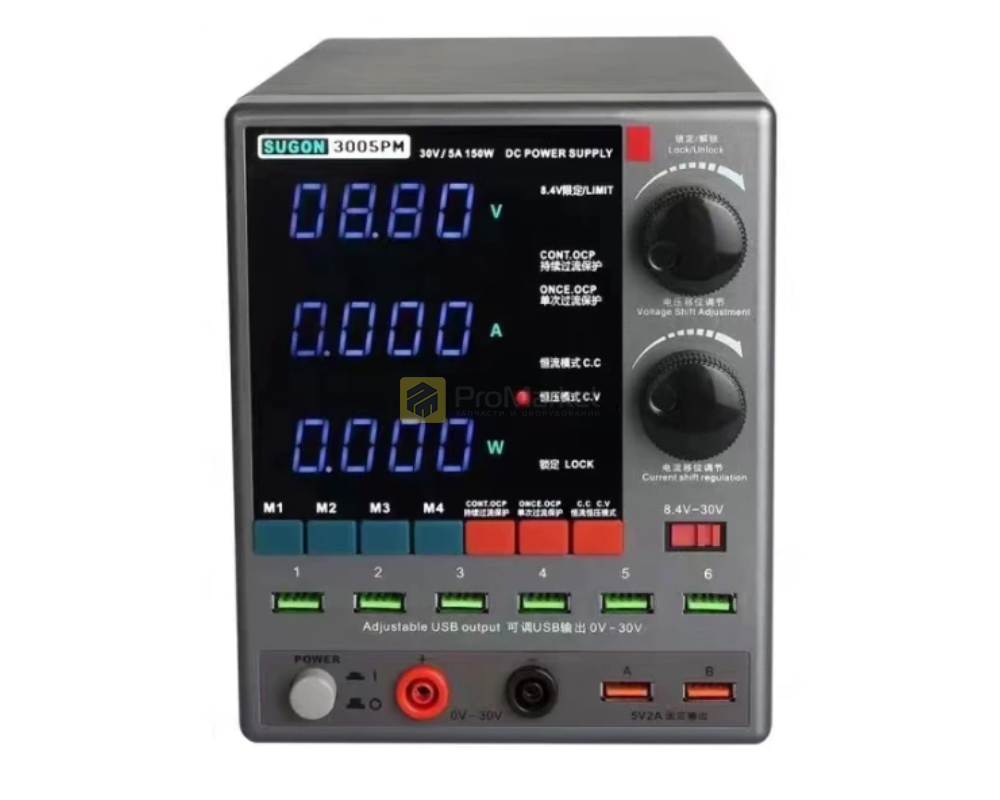 Лабораторный блок питания - Sugon 3005PM (30В, 5A, usb программируемый)