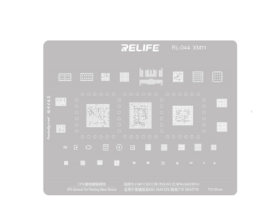 Трафарет - Relife "RL-044 XM11" (CC9, CC9E, 8SE, A3, Note8, 8Pro)