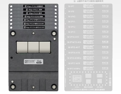 Набор монтажных форм для реболлинга плат Amaoe MBGA-IP 34в1 (iPhone 7-17 Pro Max)