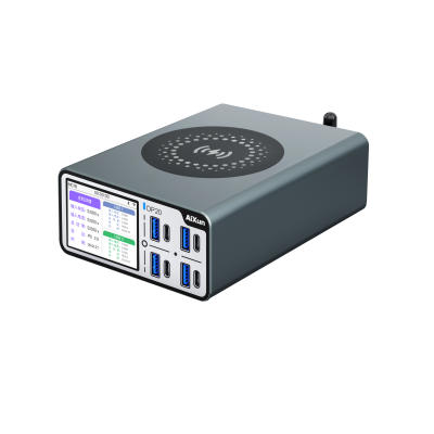 Блок зарядки - AiXun "DP20" (2 usb; 2 type-c; беспров. зарядка)