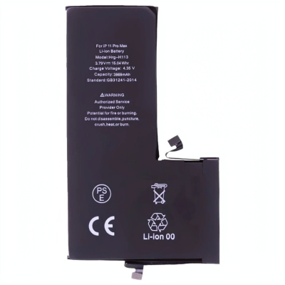 Аккумулятор для Apple iPhone 11 Pro Max (АКБ 3969 mAh, 3.79 V) (фабричный оригинал, (скотч) проклейка)