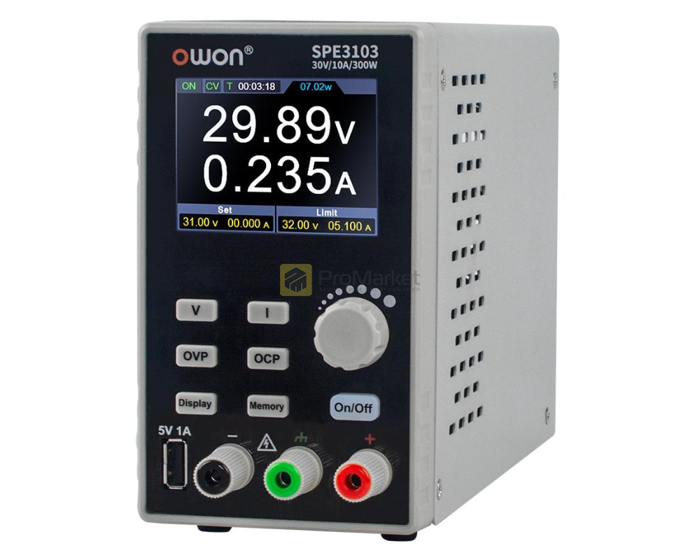 Лабораторный блок питания - Owon "SPE3103" (30В, 10A)