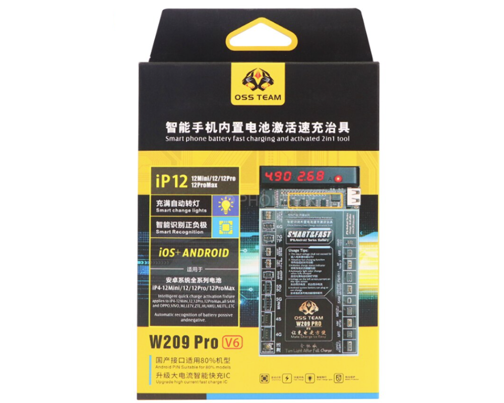 Плата активации AKБ - OSS TEAM "W209 PRO V7" (iPhone 4-13 Pm, Android)