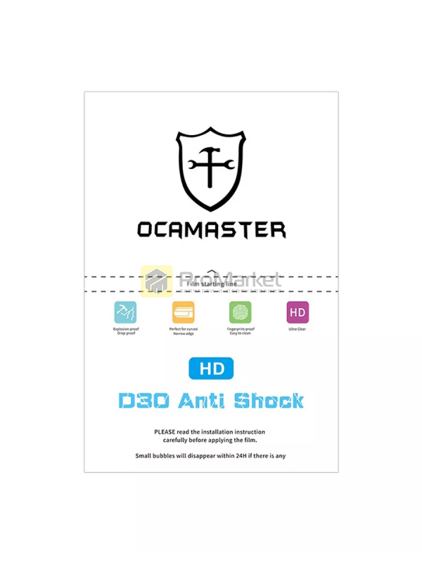 Пленка - Oca Master EPU "D30 Anti Shock" Глянценвая. самовосстанавливающаяся
