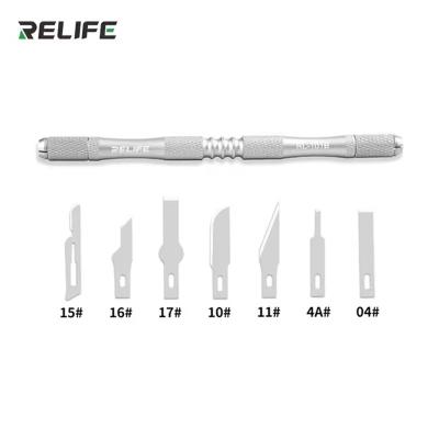 Скальпель с набором лезвий  (8в1)  Relife RL-101B
