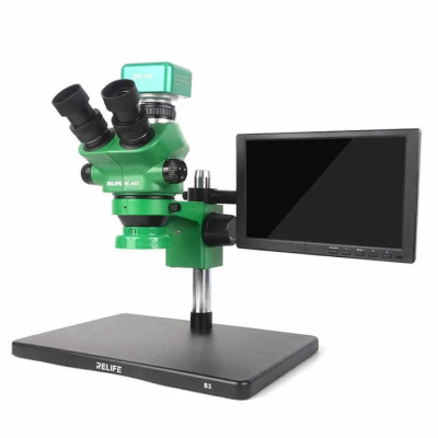 Микроскоп тринокулярный - Relife M5T -B3 (зеленый)