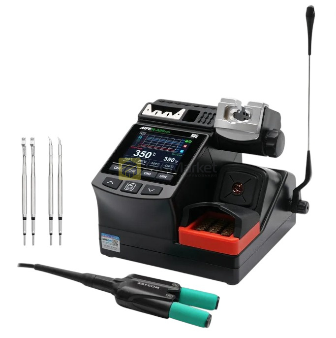 Паяльная станция для SMD пайки AIFEN A99 HD (ручка-пинцет + 4 жала)