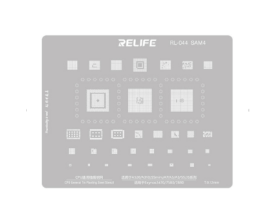 Трафарет - Relife "RL-044 SAM4" (A520, A310, S5mini, A7, A5, A3, S5, JS)