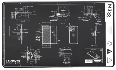 Рабочий коврик LUOWEI LW-M3 (593x345x2 мм)