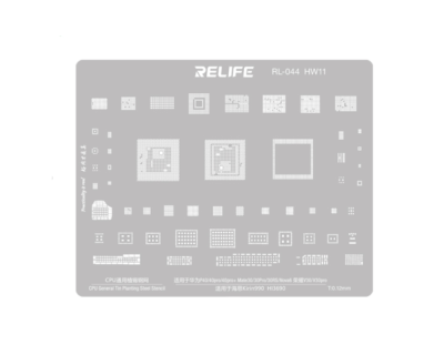 Трафарет - Relife "RL-044 HW11" (P40, 40Pro, 40Pro+, Mate30, 30pRO, 30RS, Nova6, V30, V30Pro)