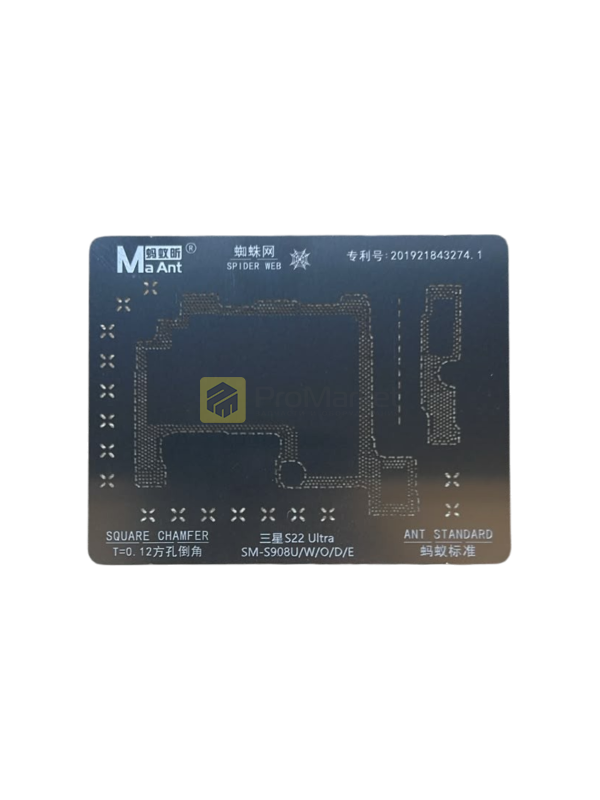 Трафарет для половинок плат MaAnt Samsung S22 Ultra (SM-S908U/W/O/D/E)