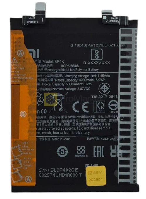 BP4K АКБ Xiaomi Redmi Note 12 Pro 5G / Poco X5 Pro 4G / Poco F5