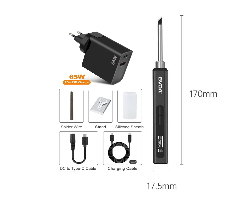 Паяльник - Gvda "GD300" (65W QC3,0)
